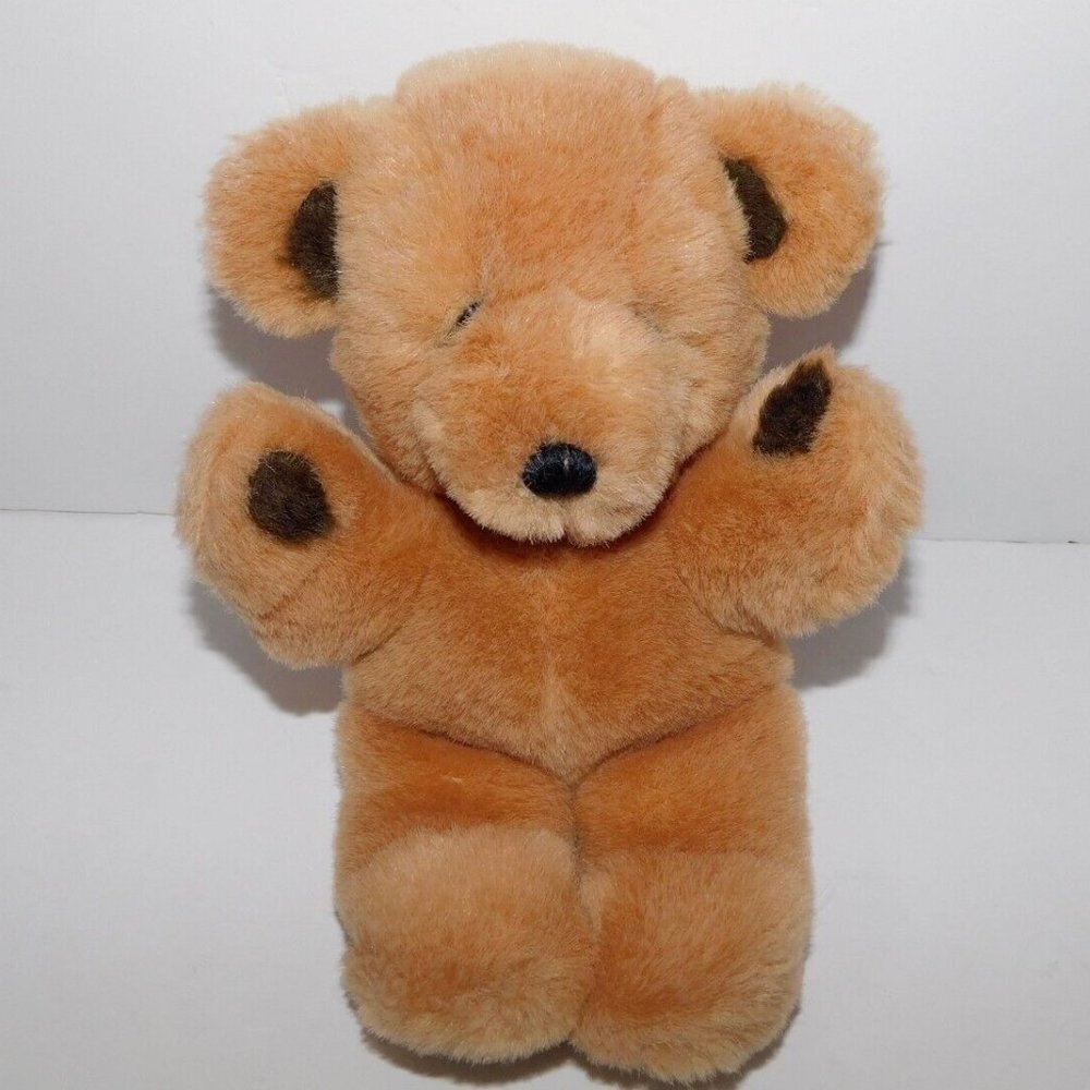 STICH BEAR VTG 1979 GUND 9" Plush Small Baby Stuffed Teddy Brown